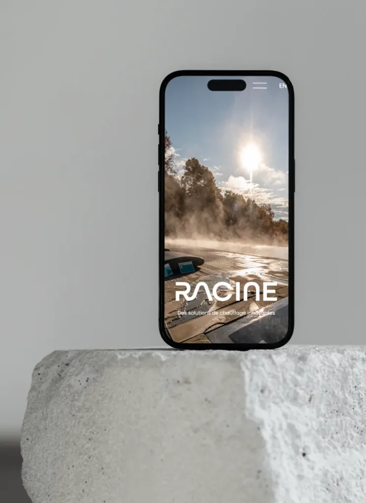 Aperçu du site web de Chauffage Racine
