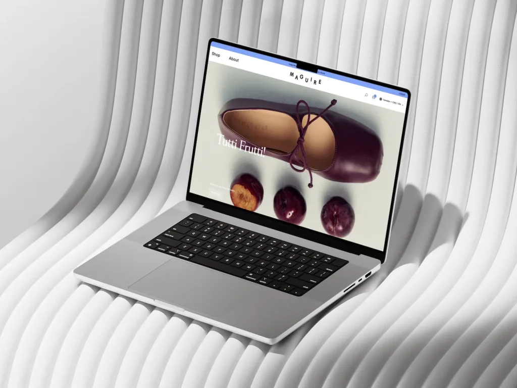 Maguire Shoes website built by Gymnase